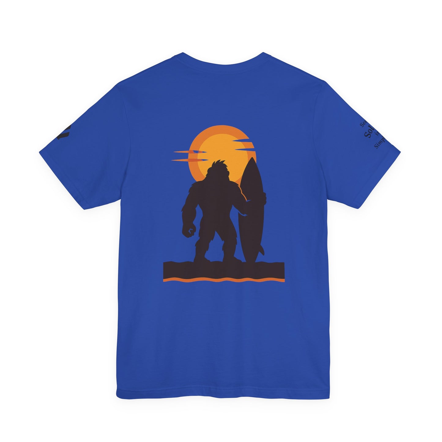 Gorilla Surfing T-Shirt — Seek Solace in Simplicity Surf Tee