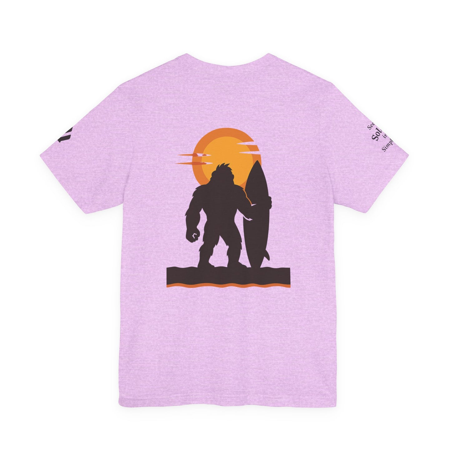 Gorilla Surfing T-Shirt — Seek Solace in Simplicity Surf Tee