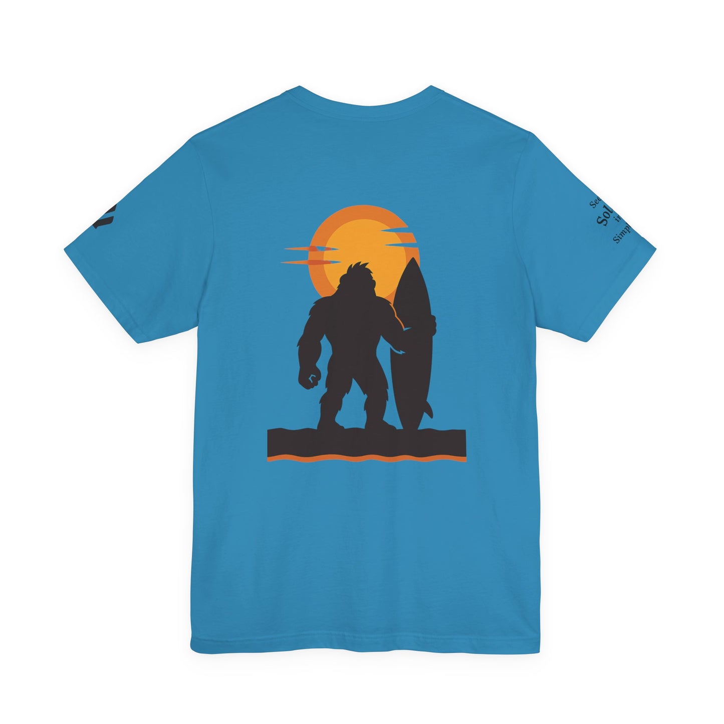 Gorilla Surfing T-Shirt — Seek Solace in Simplicity Surf Tee