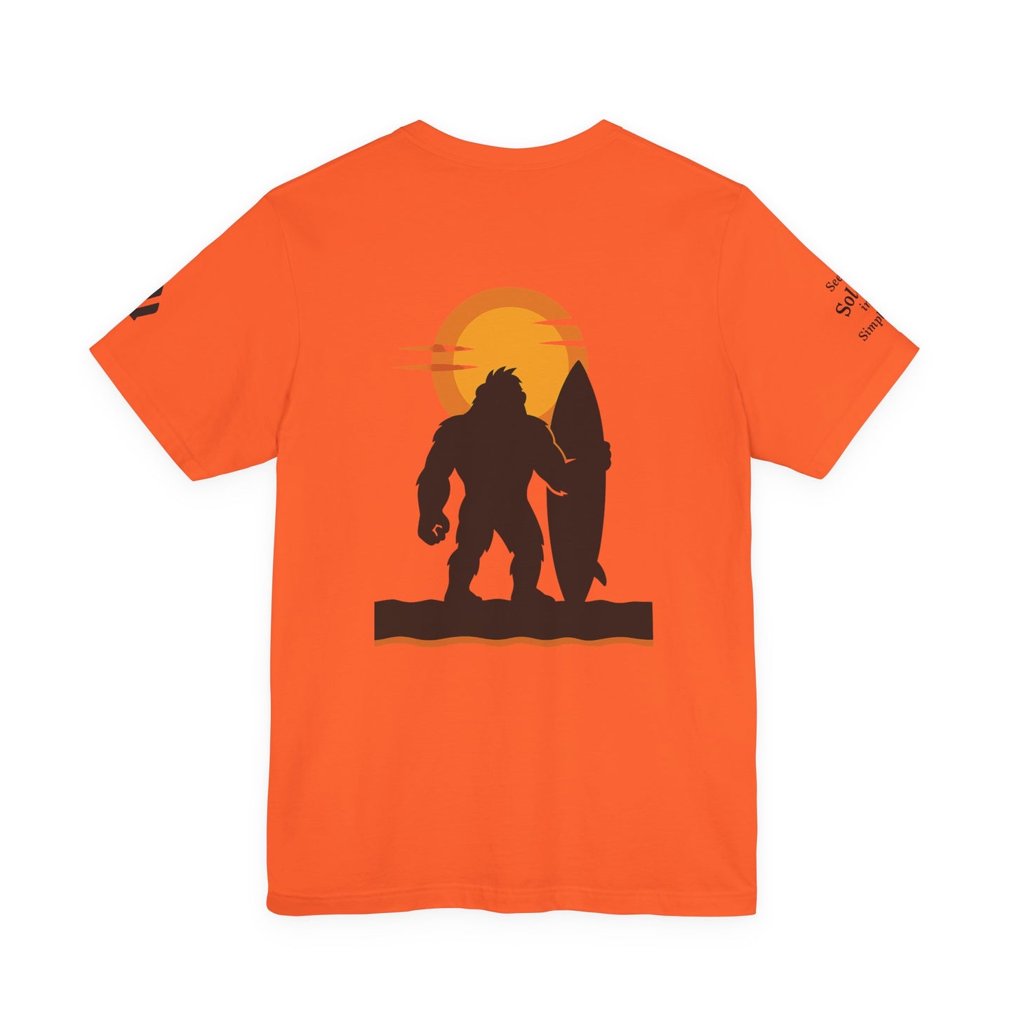 Gorilla Surfing T-Shirt — Seek Solace in Simplicity Surf Tee