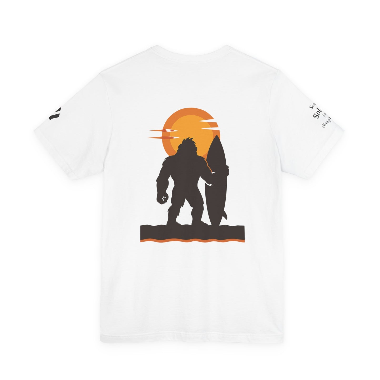 Gorilla Surfing T-Shirt — Seek Solace in Simplicity Surf Tee