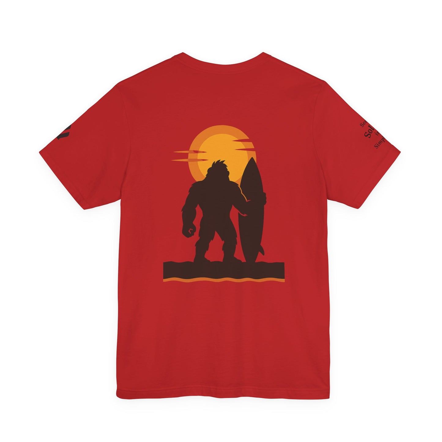 Gorilla Surfing T-Shirt — Seek Solace in Simplicity Surf Tee